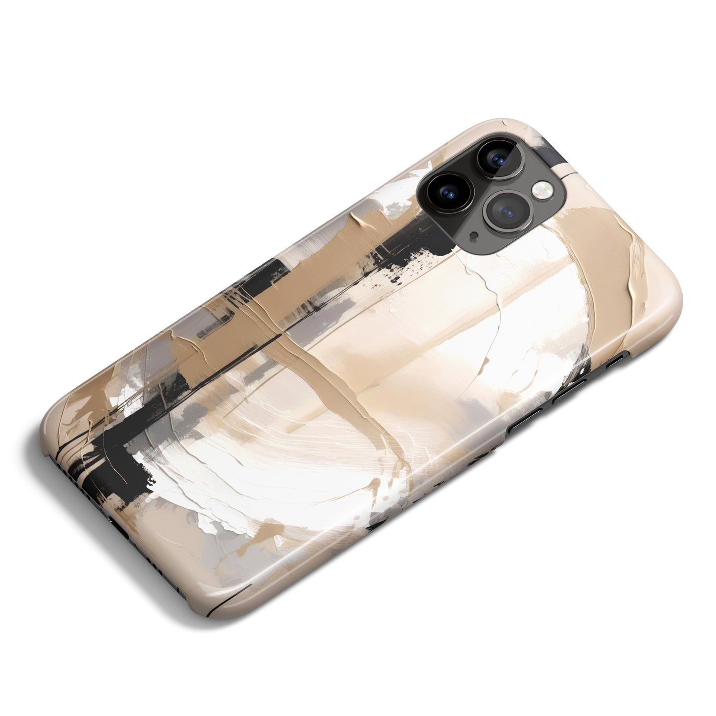 Chromatic Illusions Beige iPhone Case