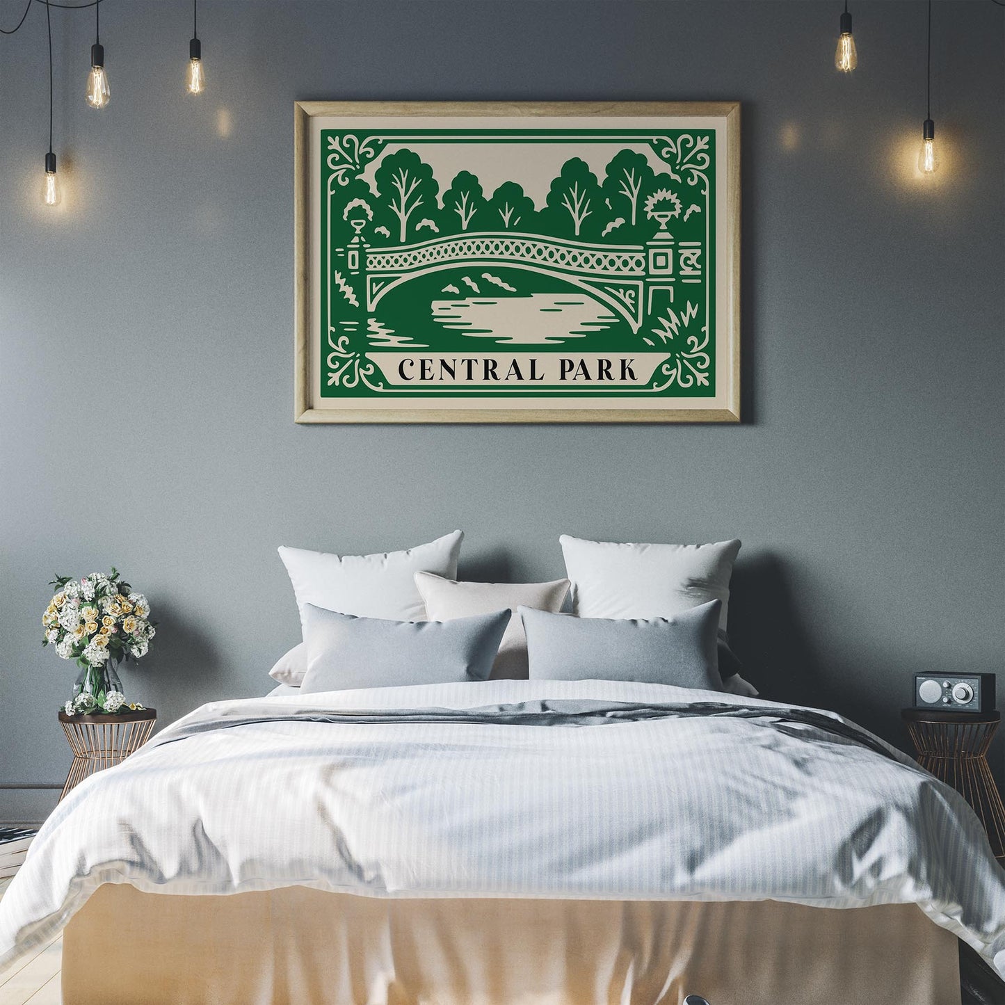 Bow Bridge Central Park Poster - Horizontal Wall Art Print