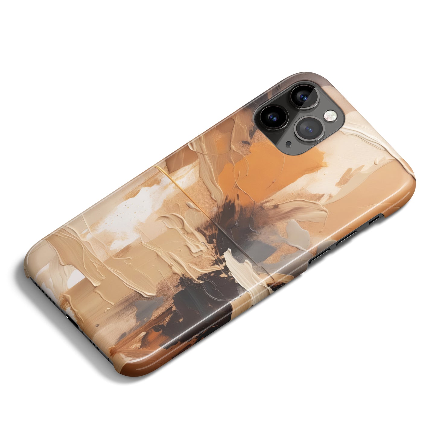 Neutral Colors Abstract Painting iPhone Case