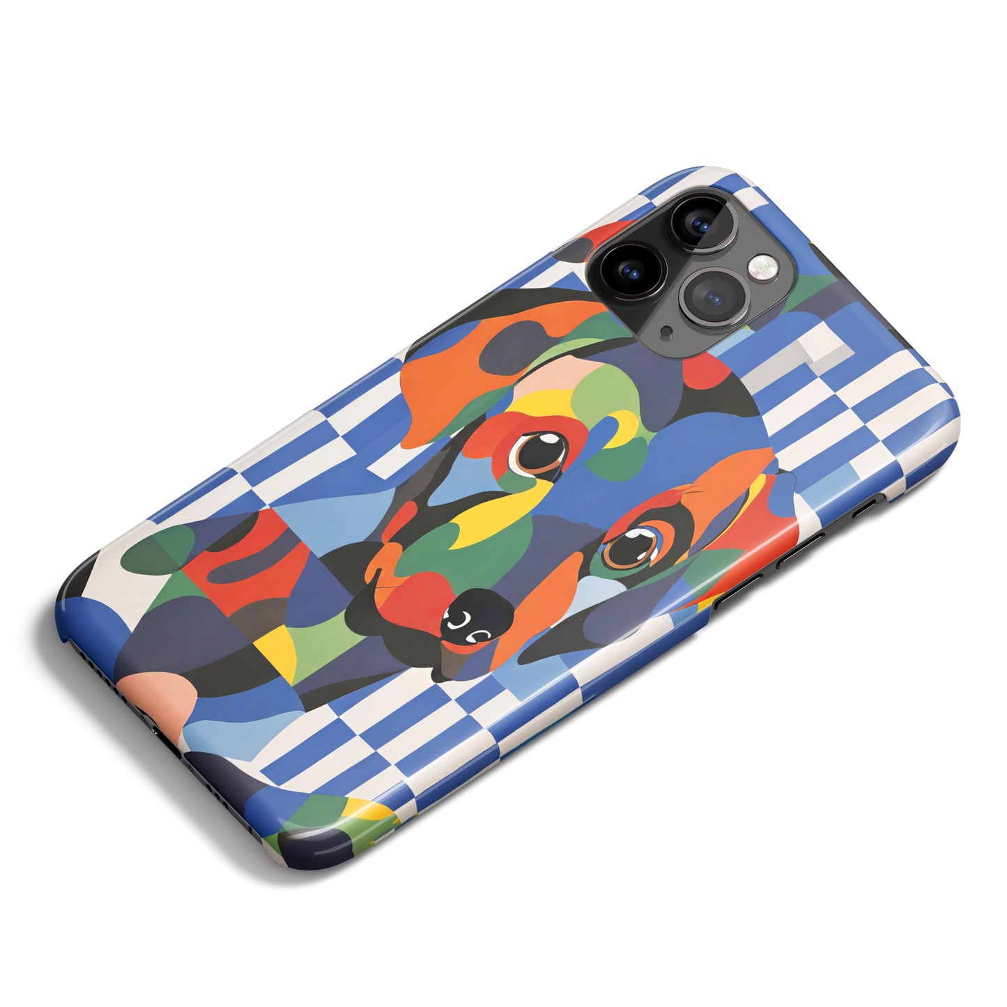 Vibrant Retro Dog Art iPhone Case