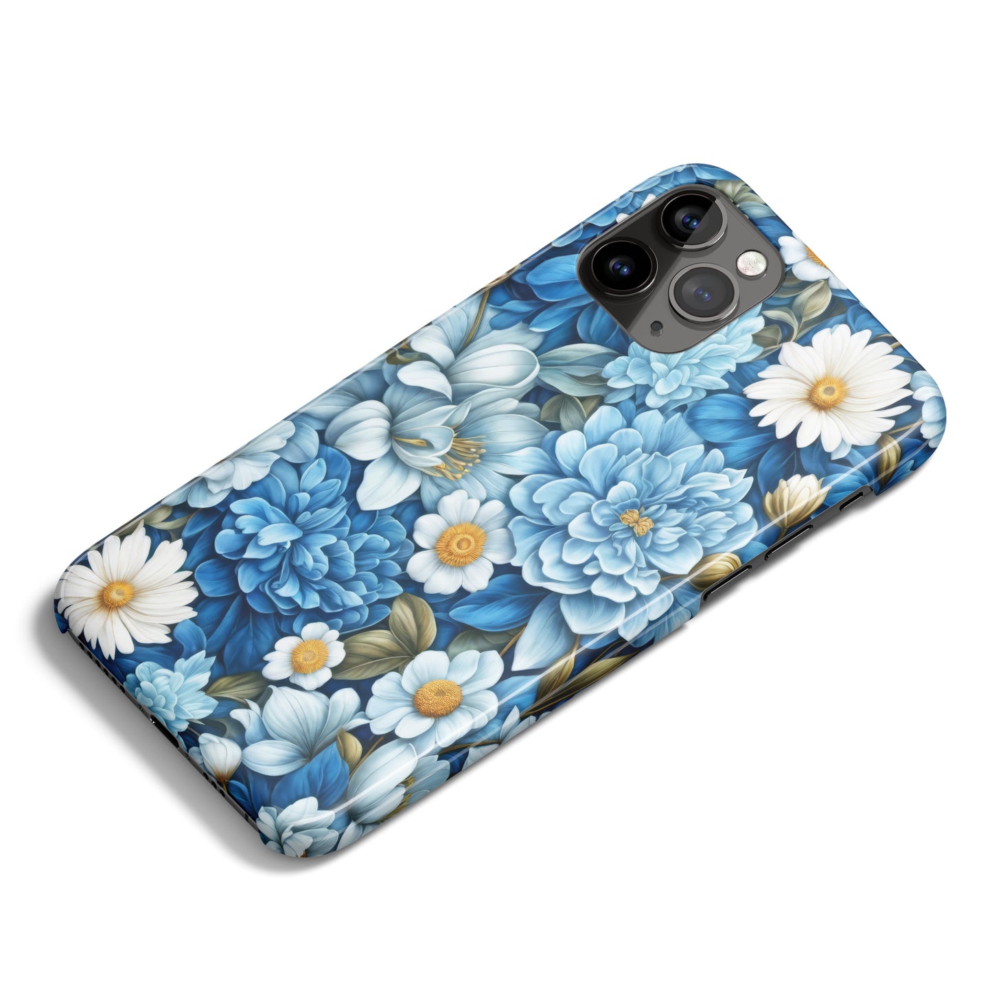 William Morris Blue Floral Pattern iPhone Case