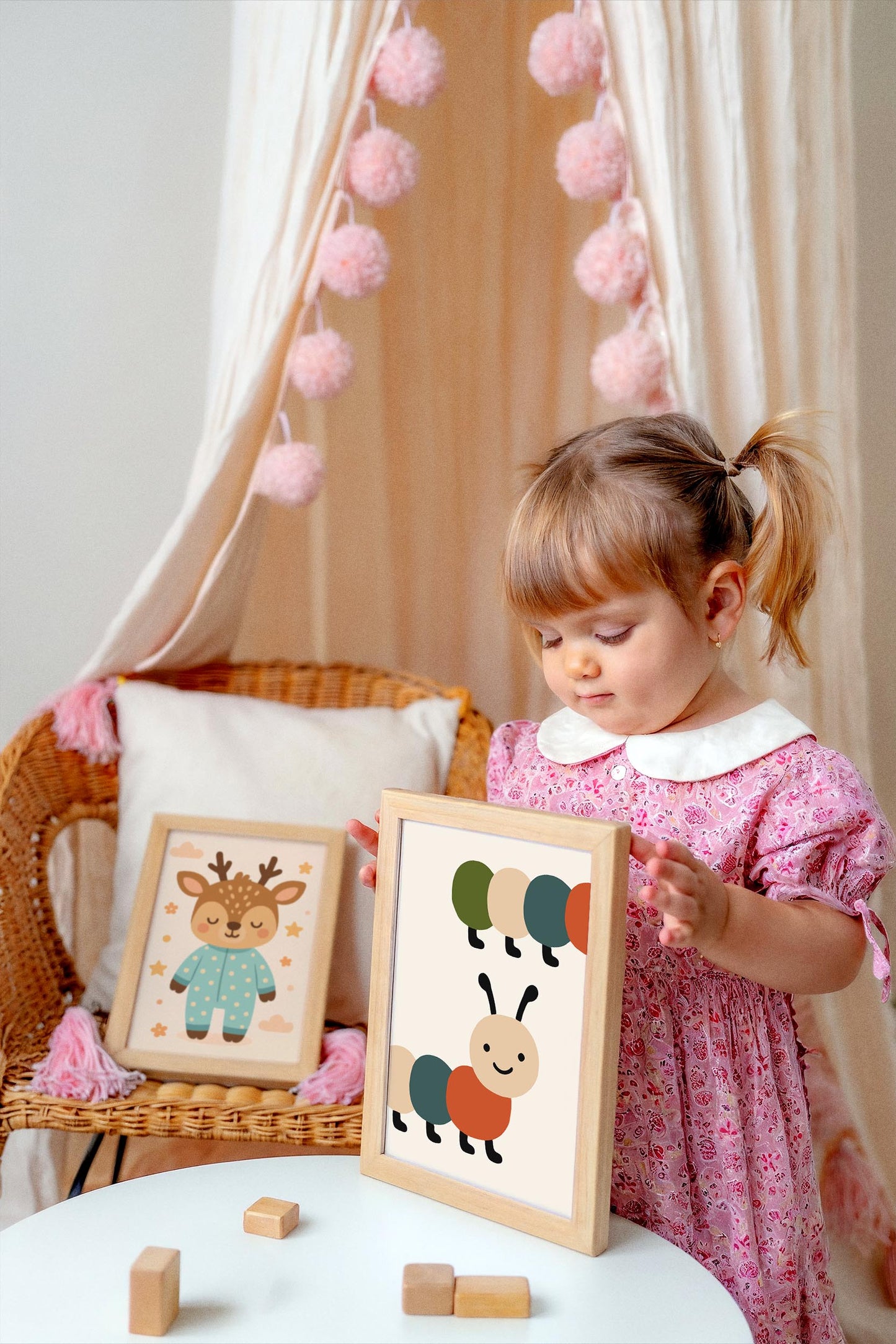 Cute Caterpillar Poster - Nursery Wall Art
