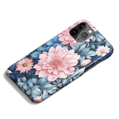 William Morris Botanical Blue Pink iPhone Case