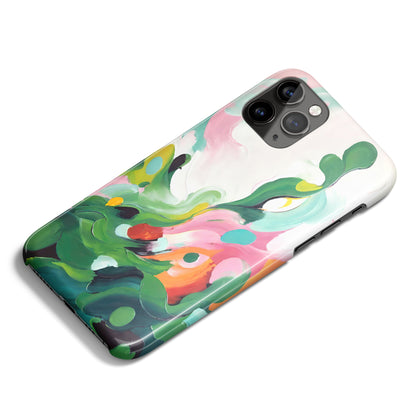 Garden Abstract Painting iPhone Case