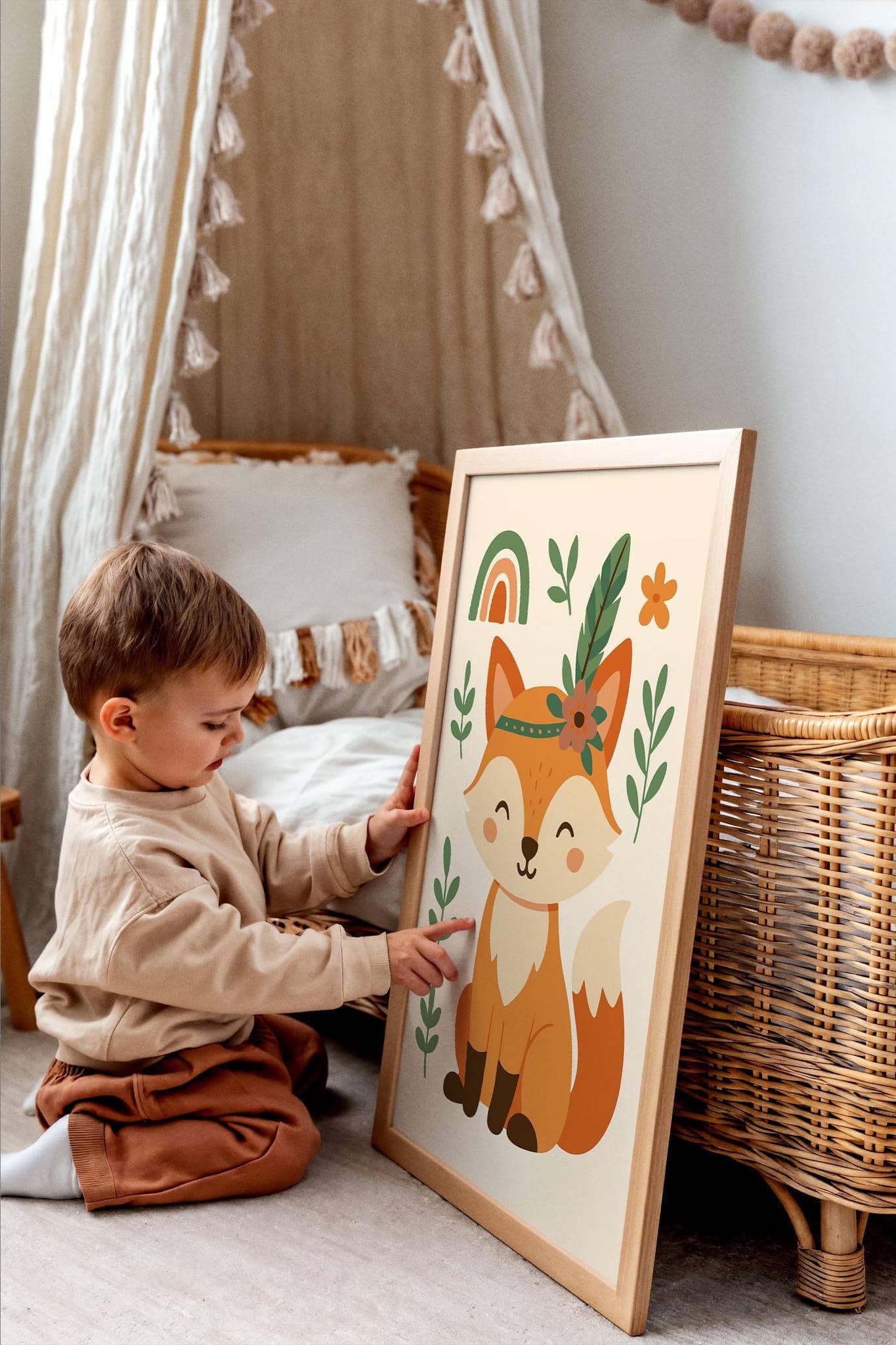 Adorable Fox Print – Forest Animal Decor