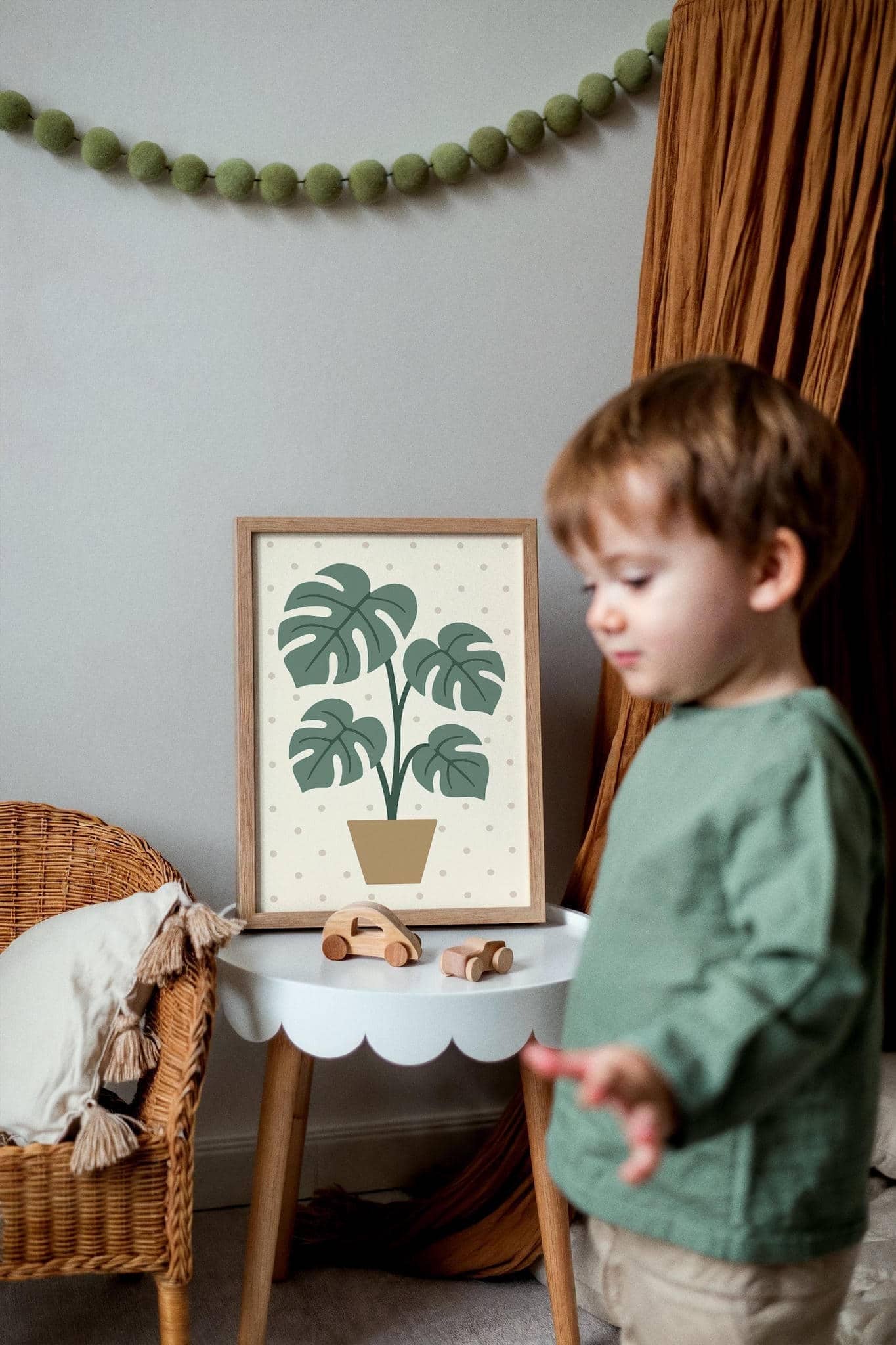 Monstera Plant Poster – Scandinavian Style Wall Art