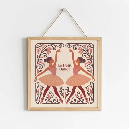 Le Petit Ballet Print - Square Kids Room Wall Art
