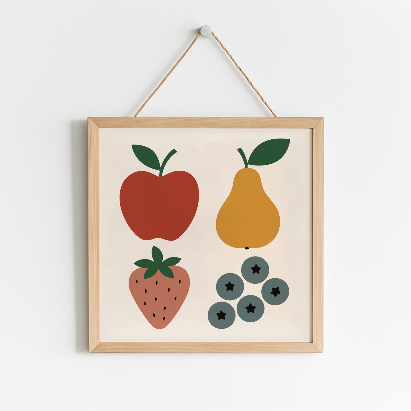 Scandinavian Kitchen Poster - Fruit Food Wall Art Print