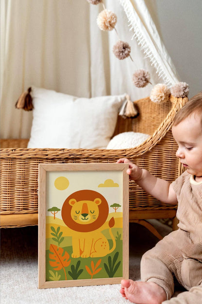 Adorable Safari Lion Wall Art