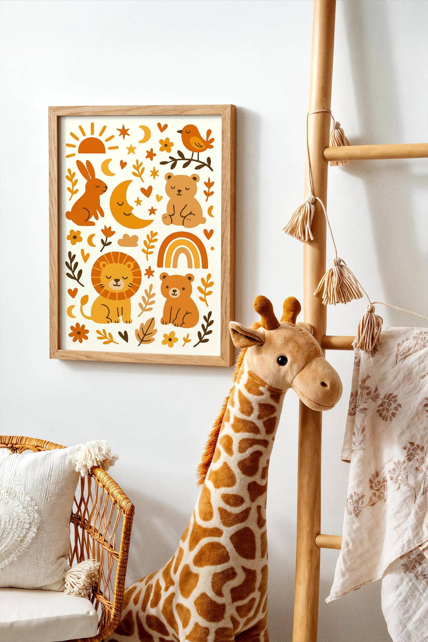 Warm Boho Wall Art – Nature & Animal Print
