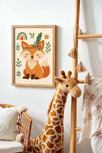 Adorable Fox Print – Forest Animal Decor