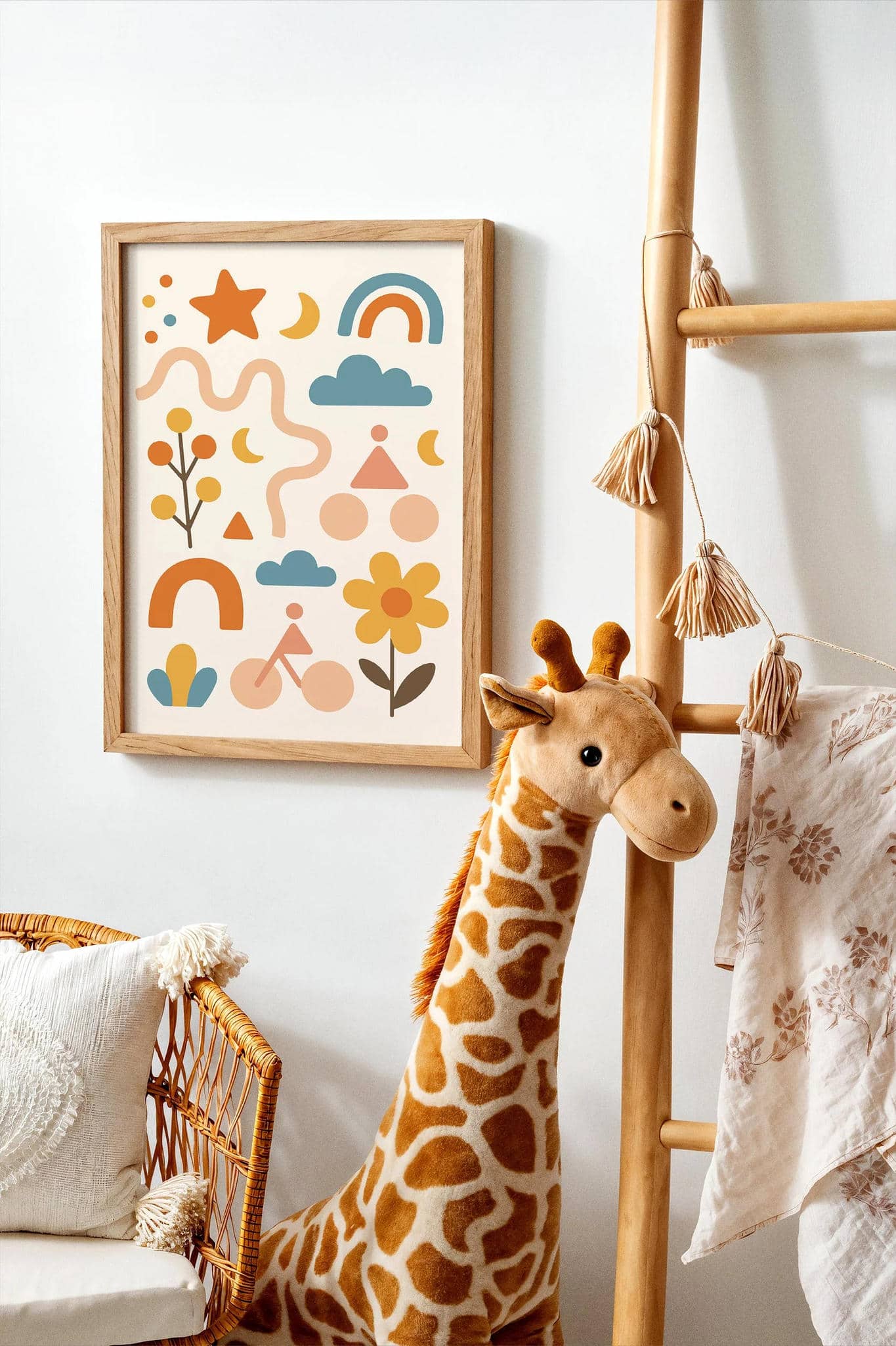 Abstract Kids Room Decor Poster – Playful & Modern Wall Art