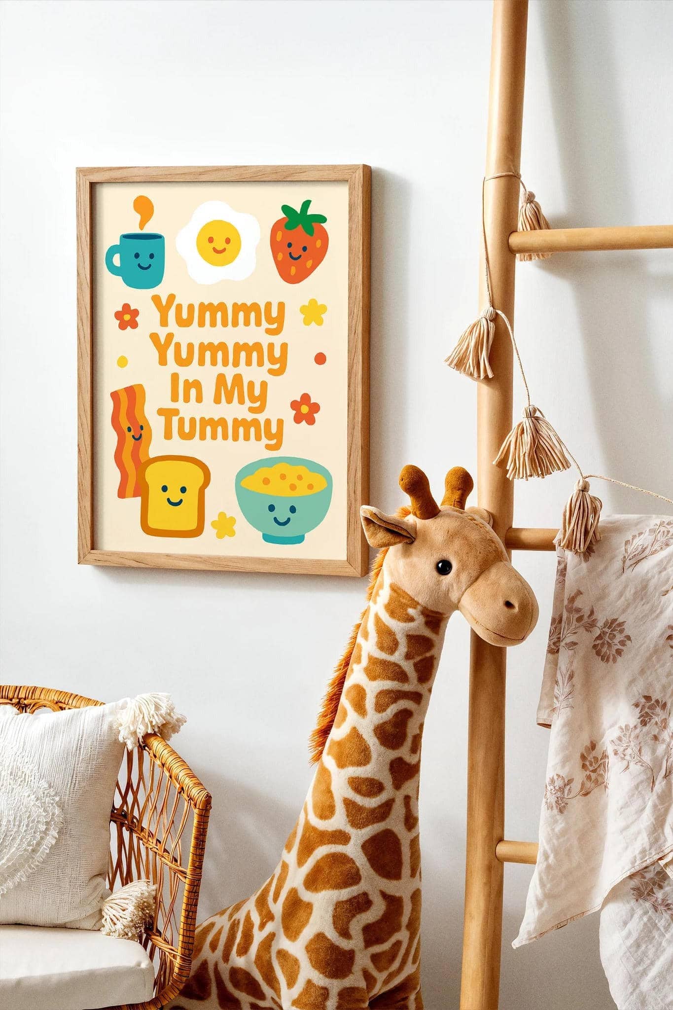 Yummy Yummy in My Tummy – Funny Food Art Print