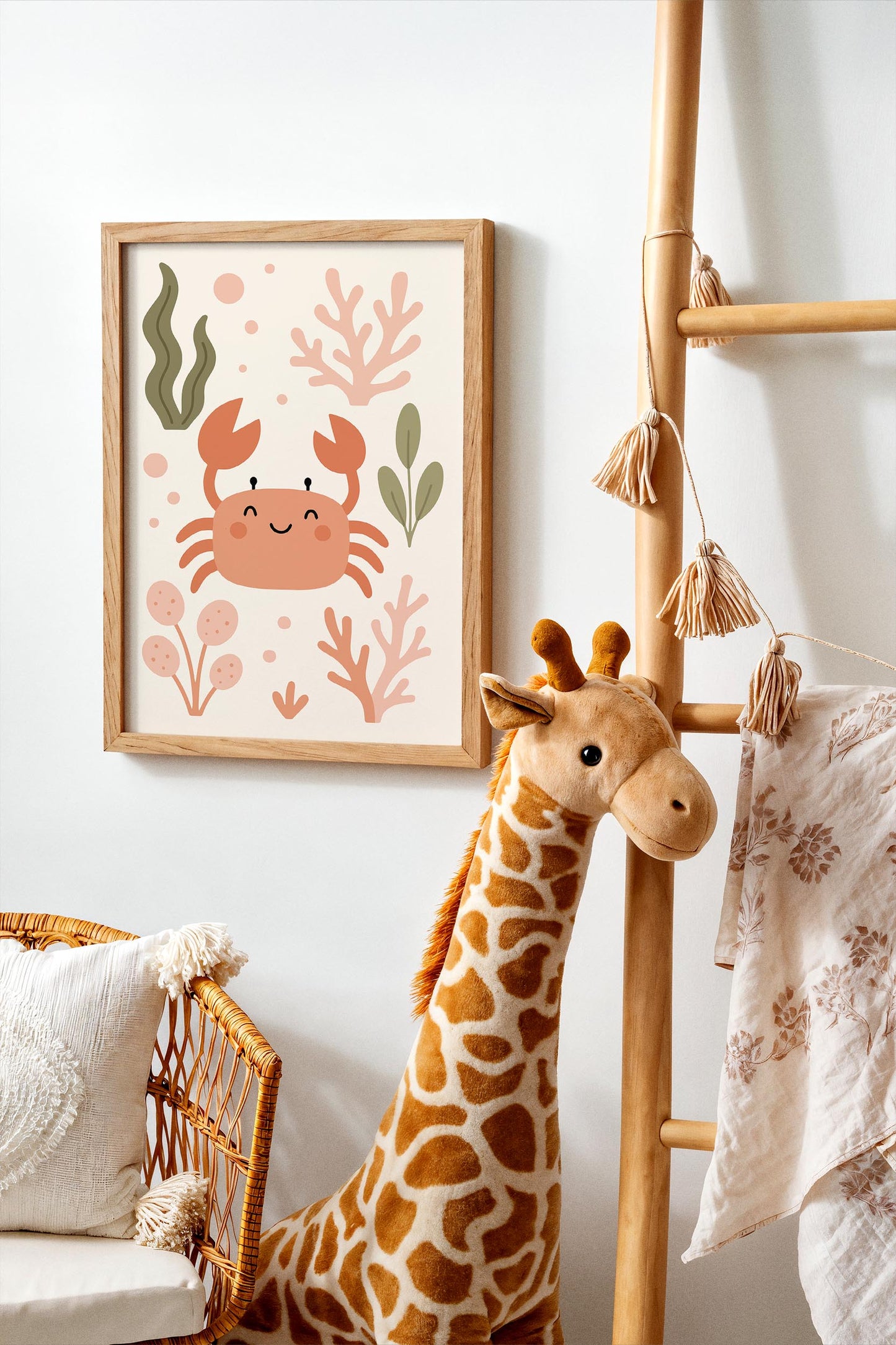 Funny Crab Poster – Cute Kids Wall Art