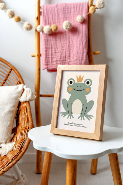 Magical Frog Poster – Kids Room Wall Art