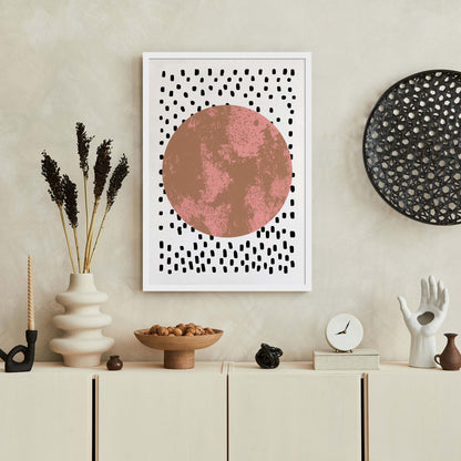 Abstract Earthy Circle Wall Print