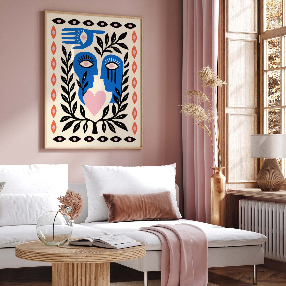 Abstract Faces Botanical Wall Art