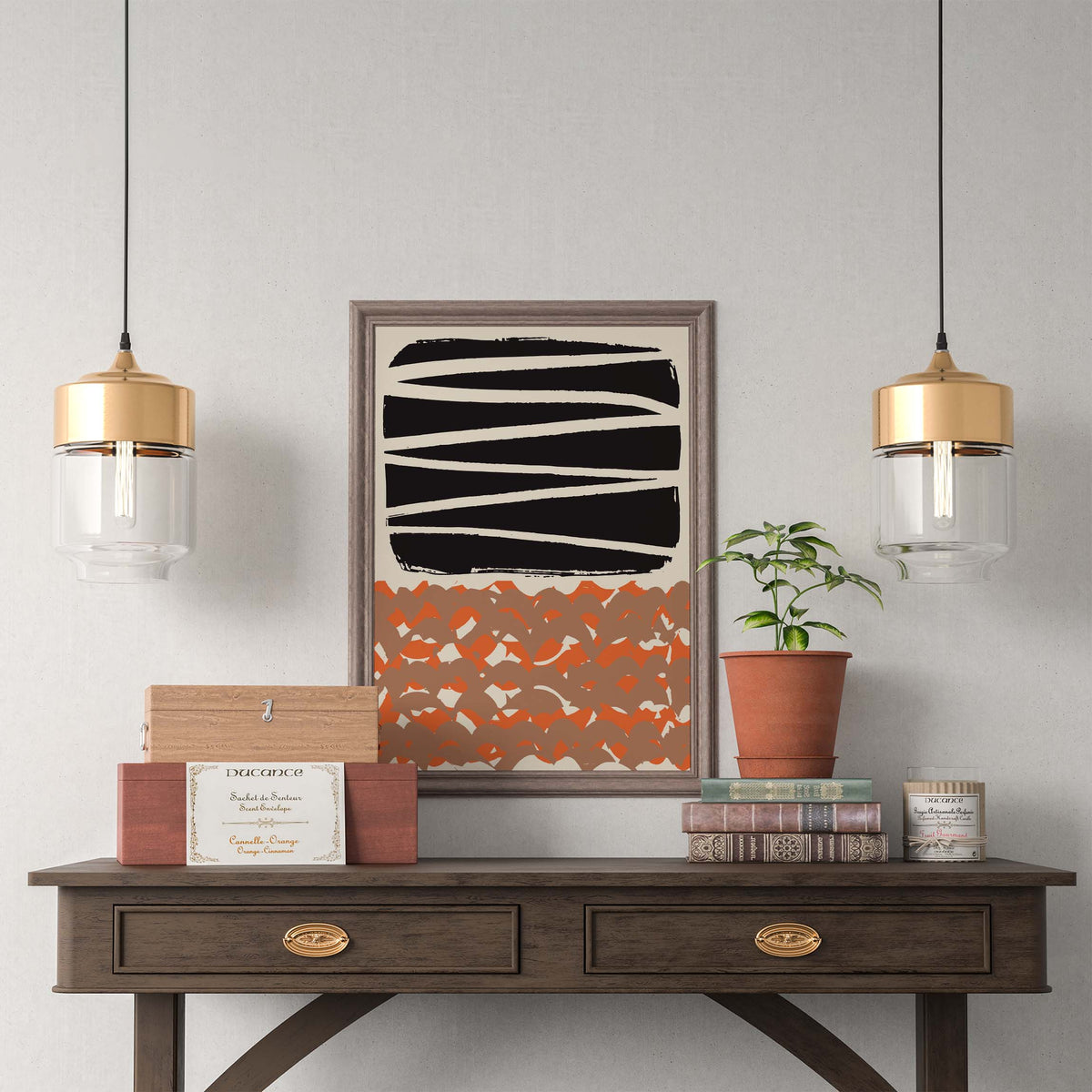 Abstract Geometric Wall Print