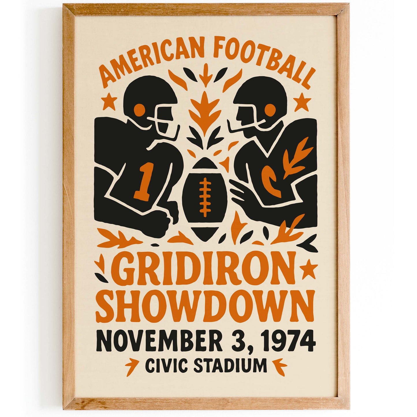 American Football Gridiron Poster