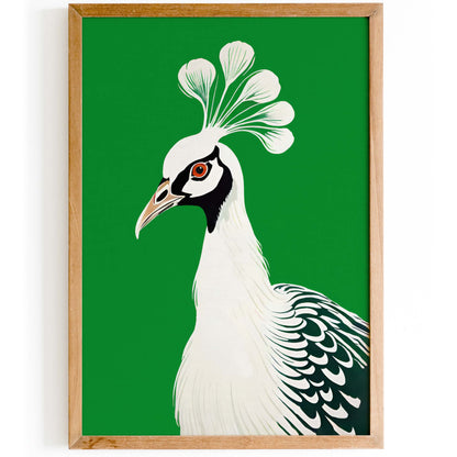 Art Deco Peacock Portrait