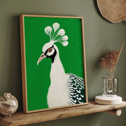 Art Deco Peacock Portrait