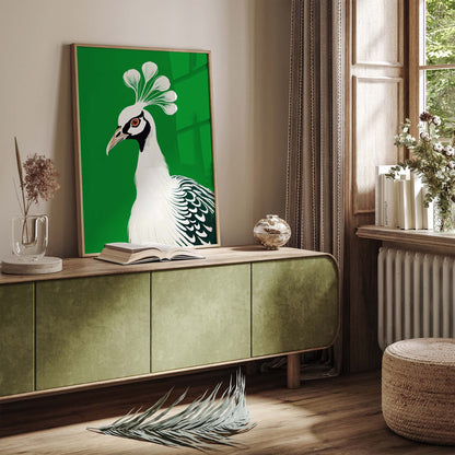 Art Deco Peacock Portrait