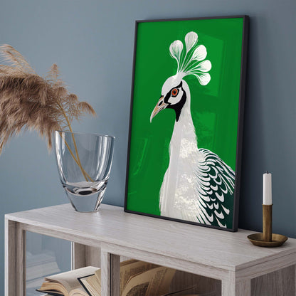 Art Deco Peacock Portrait
