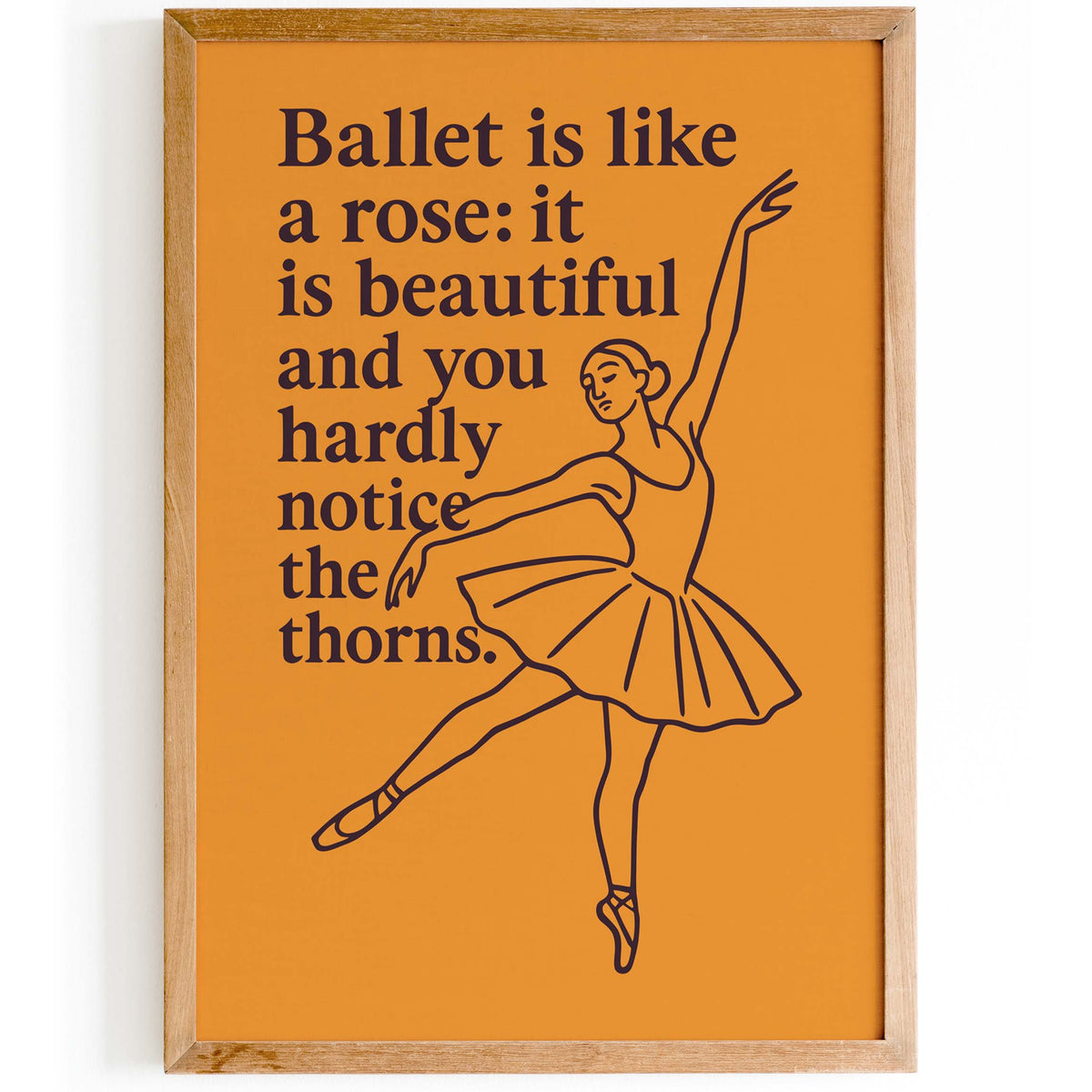 Ballet Dancer Wall Art Print