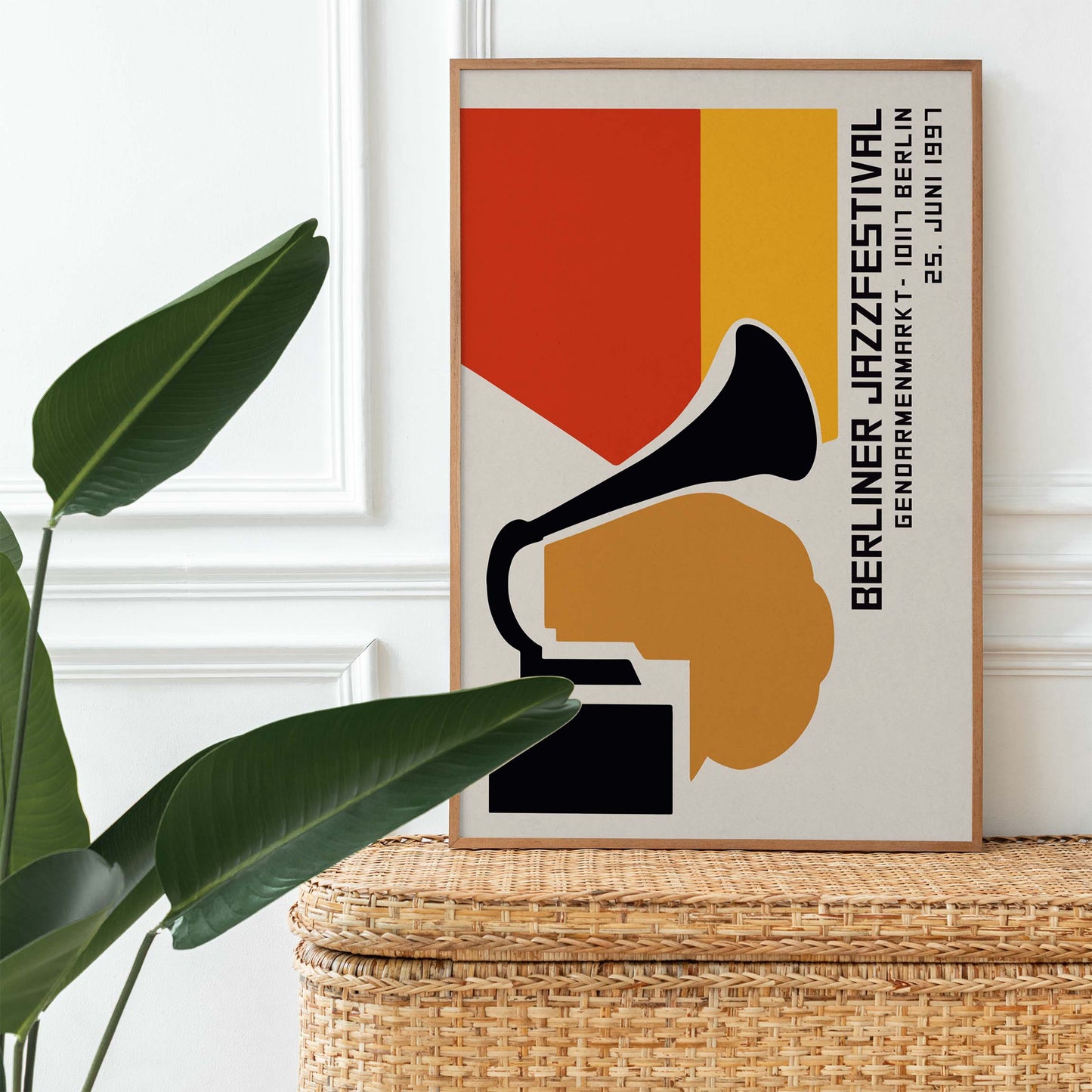 Berlin Jazz Festival Gramophone Poster