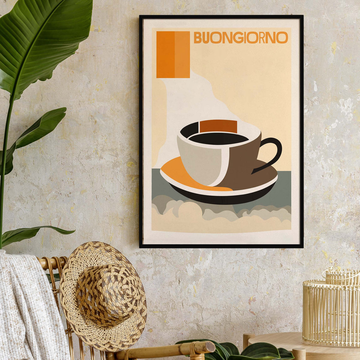 Buongiorno Italian Coffee Kitchen Poster Print