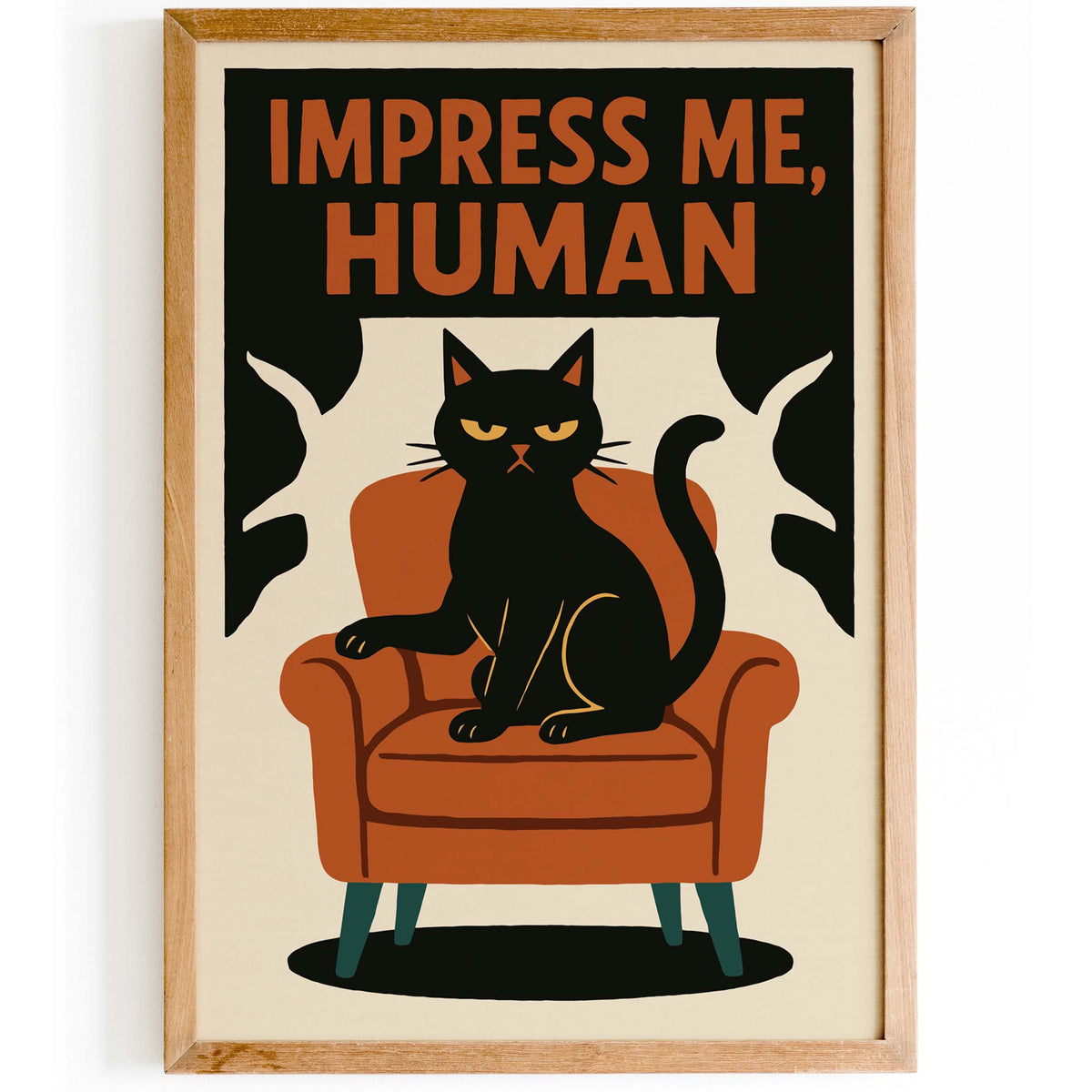 Cat Attitude Wall Art Print