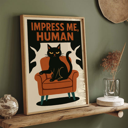 Cat Attitude Wall Art Print