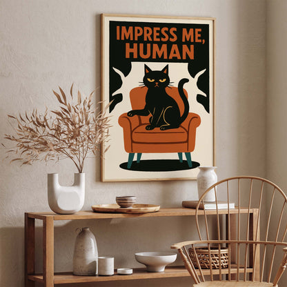 Cat Attitude Wall Art Print