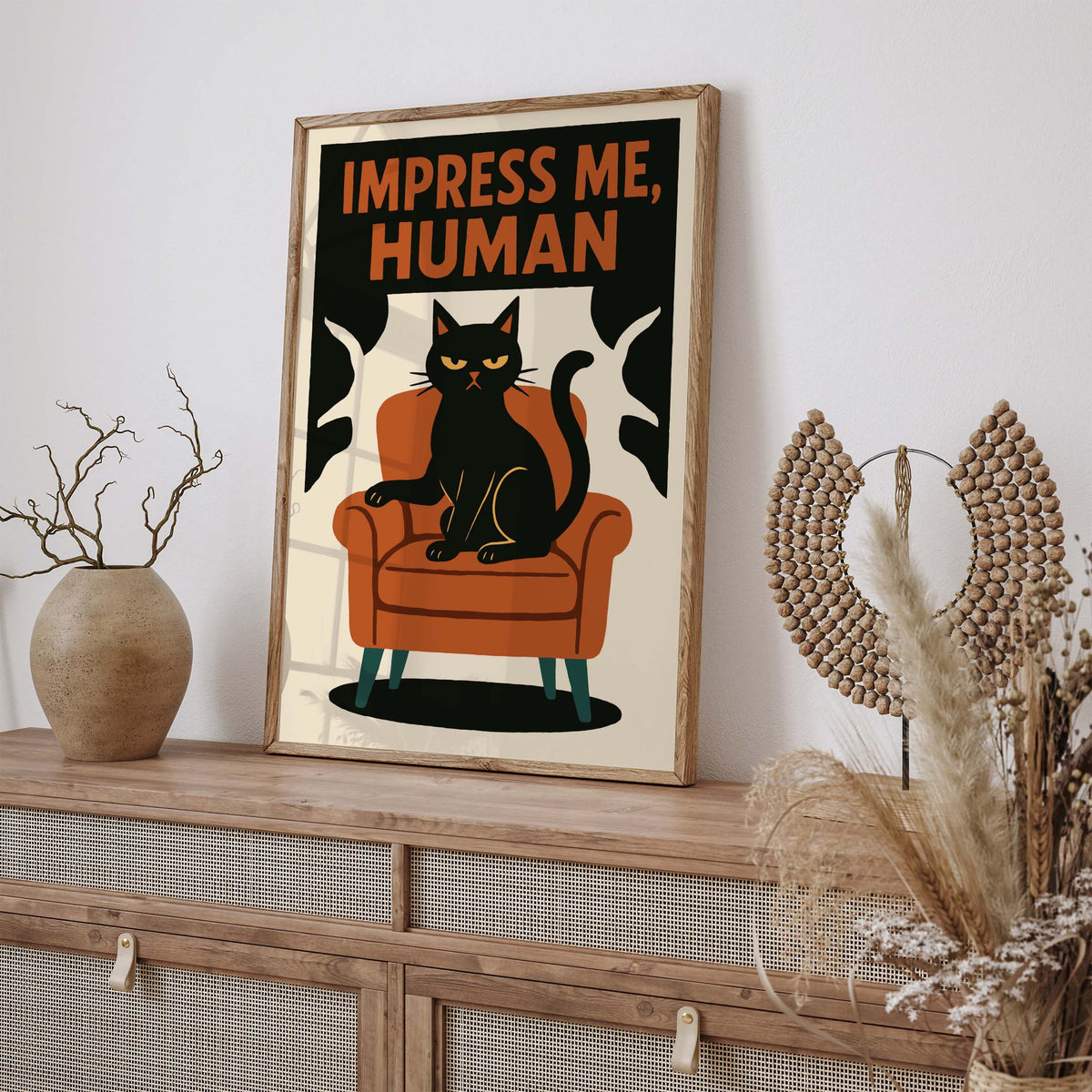 Cat Attitude Wall Art Print