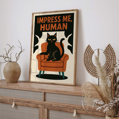 Cat Attitude Wall Art Print