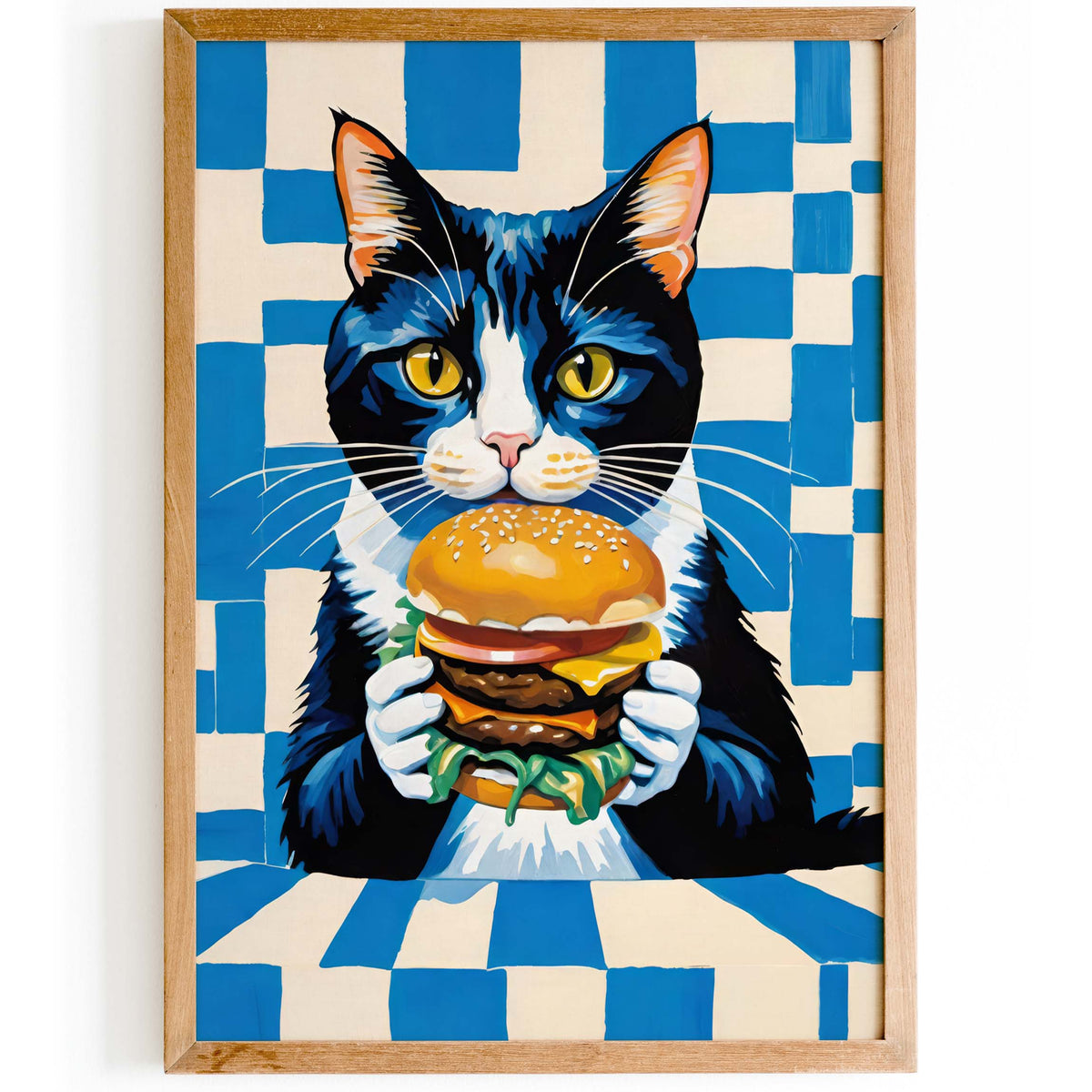 Cat Burger Food Print