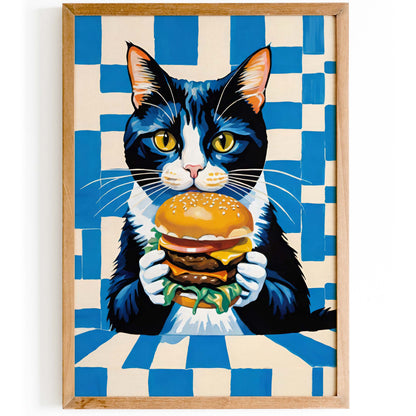 Cat Burger Food Print