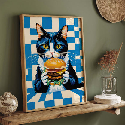 Cat Burger Food Print
