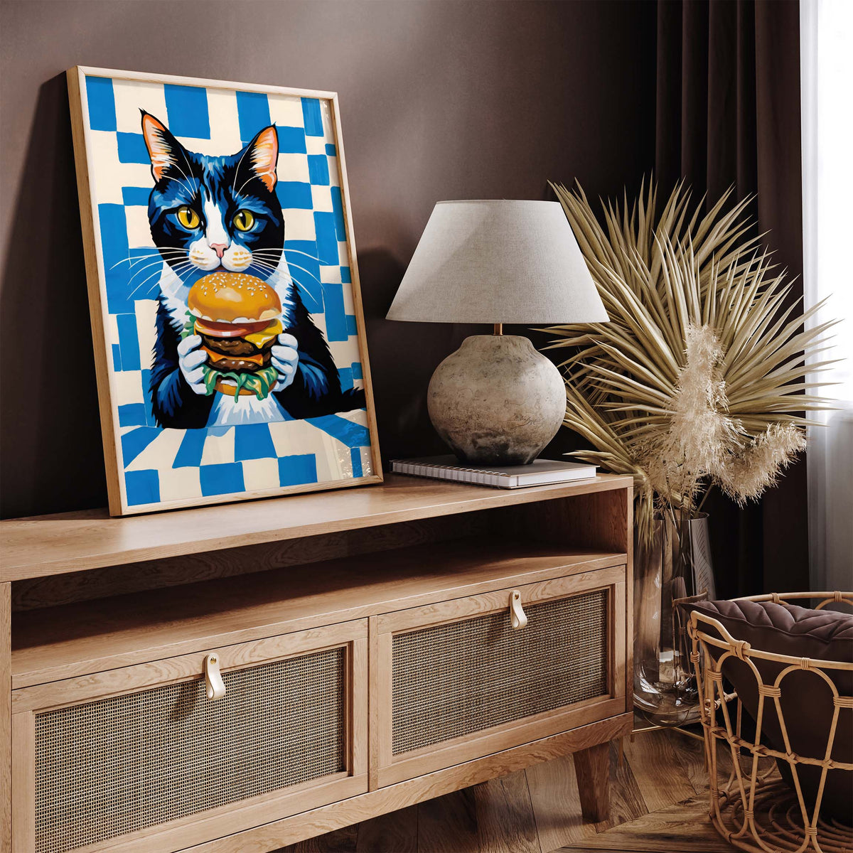 Cat Burger Food Print