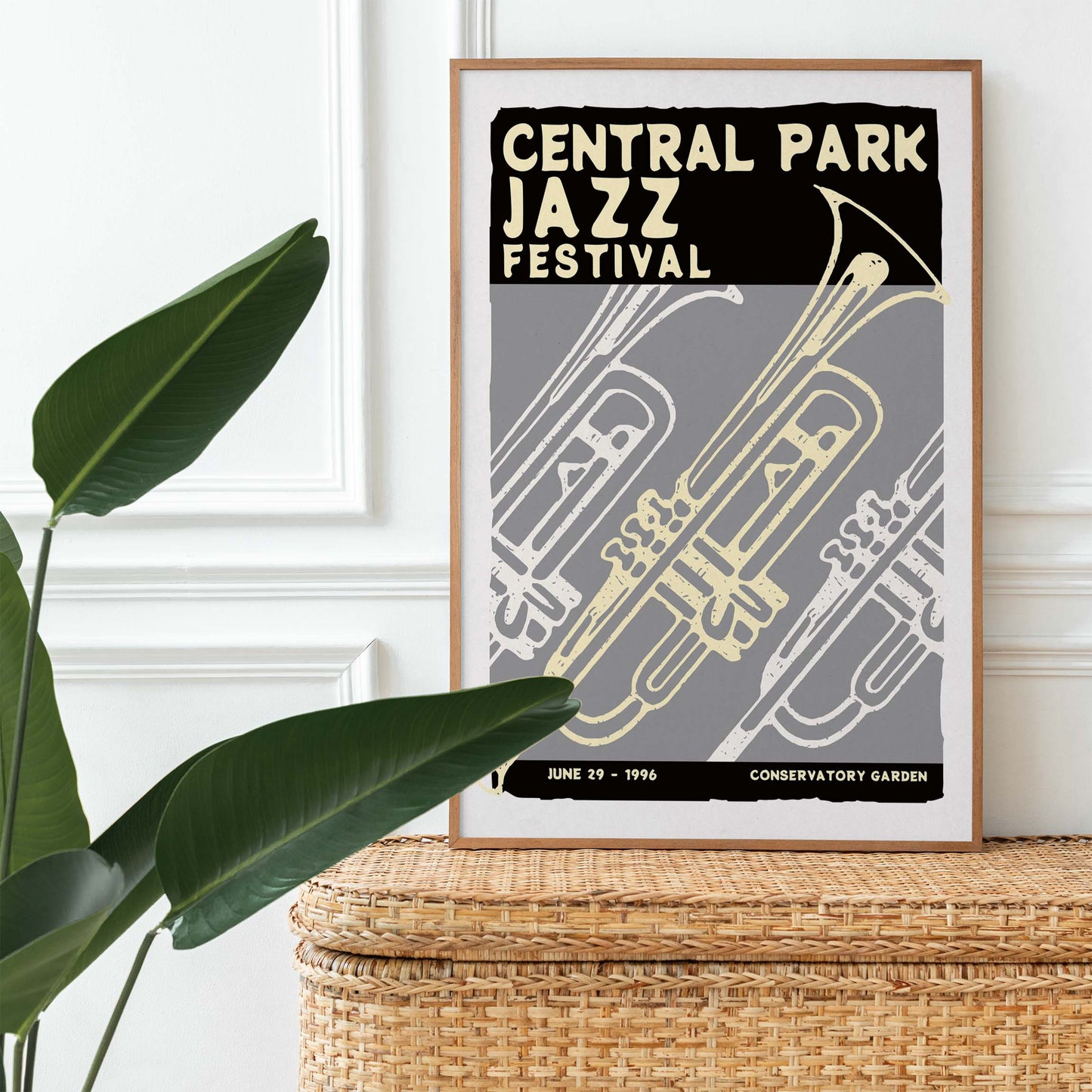 Central Park Jazz Festival Trumpet Poster