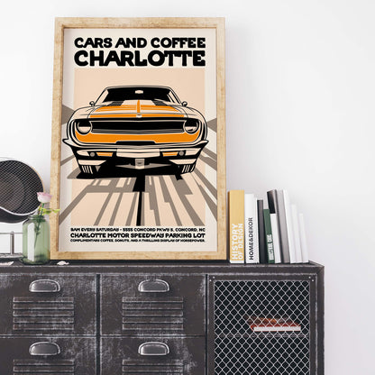 Charlotte Cars Coffee Automotive Wall Art