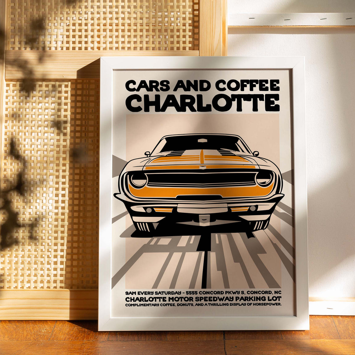 Charlotte Cars Coffee Automotive Wall Art