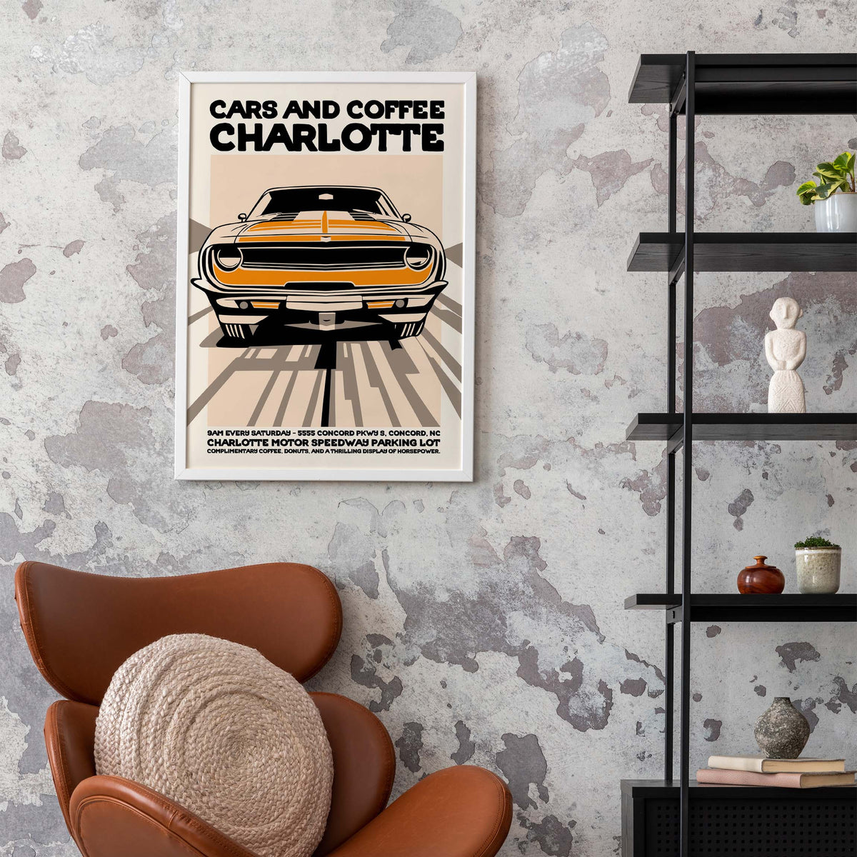 Charlotte Cars Coffee Automotive Wall Art