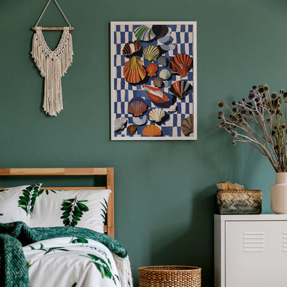 Colorful Seashells Coastal Wall Art
