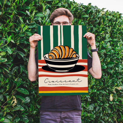 Croissant Bakery Wall Art Poster