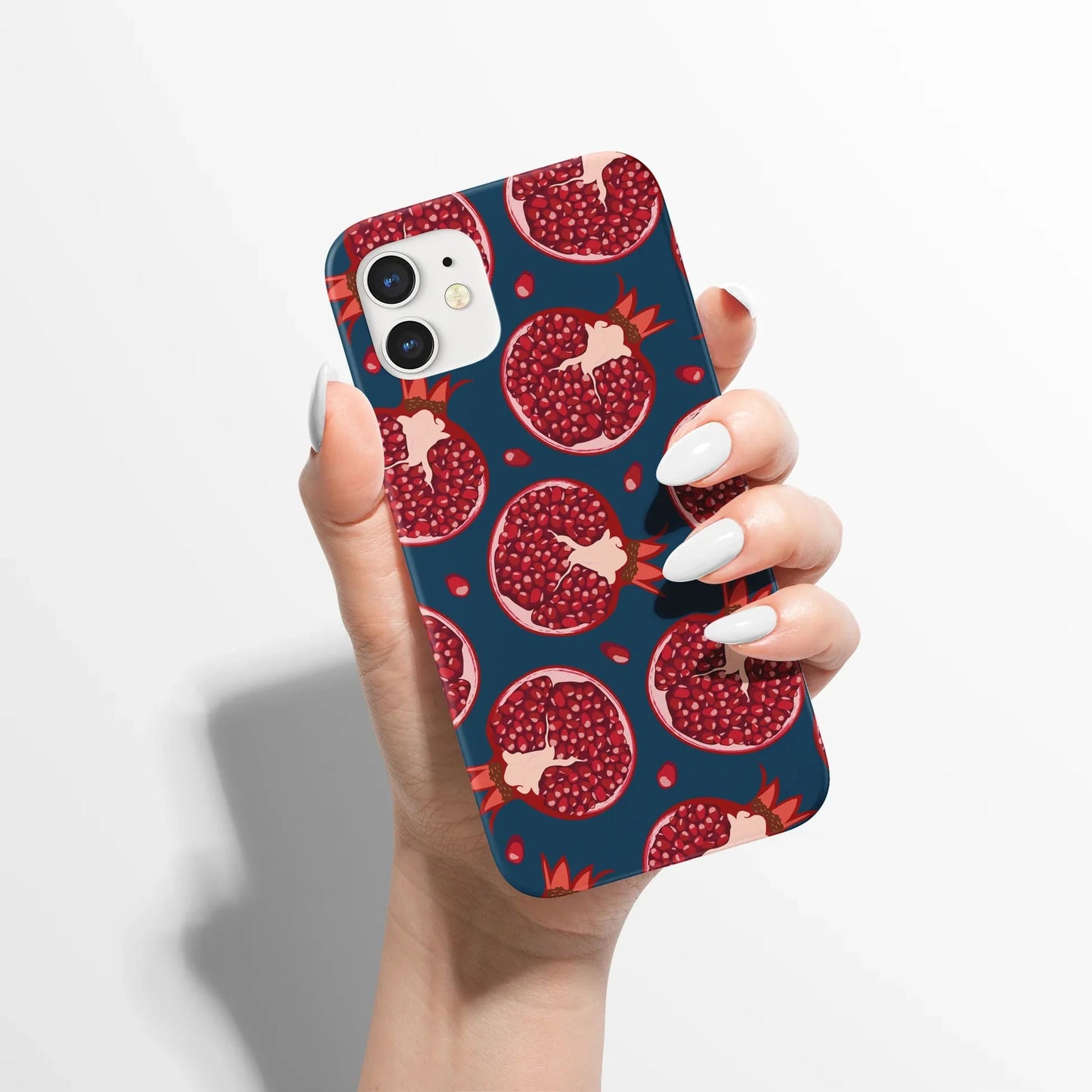 Dark Blue Pomegranate iPhone Case