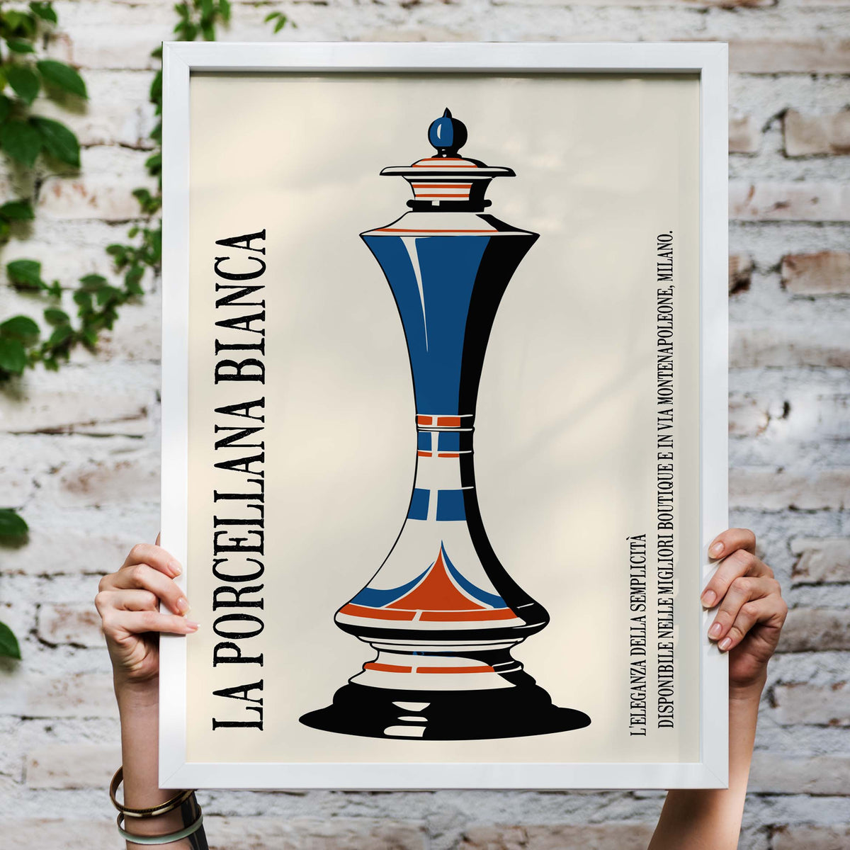 Decorative Italian Porcelain Vase Print