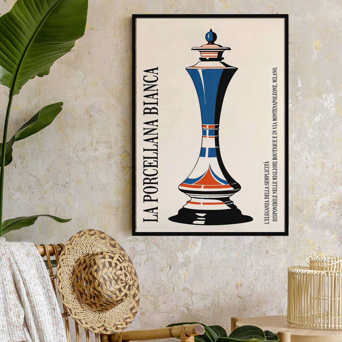 Decorative Italian Porcelain Vase Print