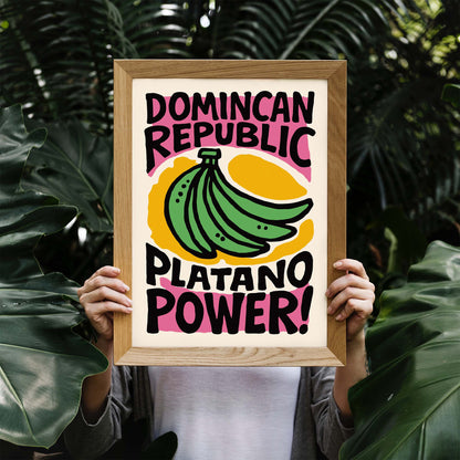 Dominican Republic Latino Power Poster