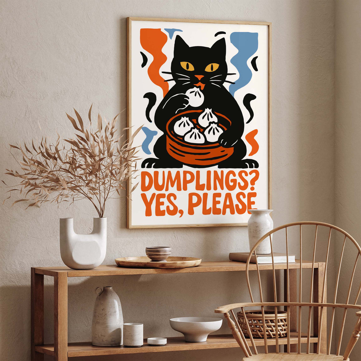 Dumplings Kitchen Wall Art Print